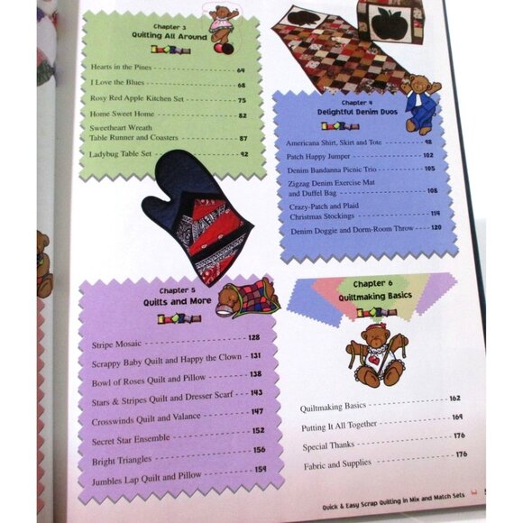 Quick Easy Scrap Quilting In Mix & Match Sets Quilting Sewing Projects Patterns - Picture 4 of 4